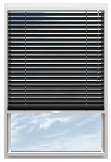 Purity, Satin Noir - Stick Fit Venetian Blind